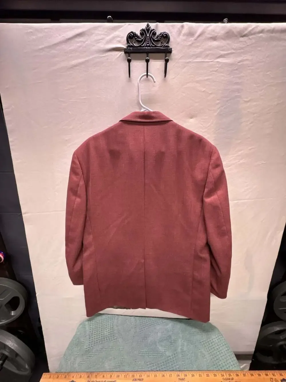 Botany 500 Men's Tailored Blazer - Red Hopsack